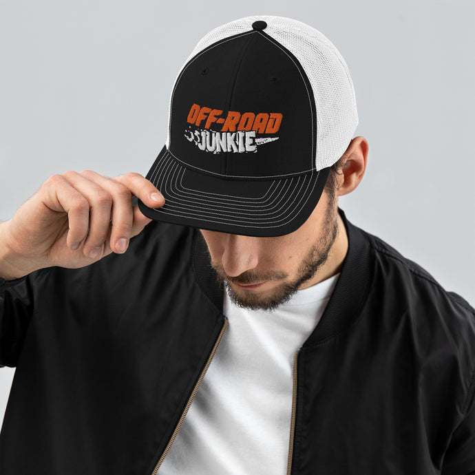 Off-Road Junkie Embroidered Trucker Cap