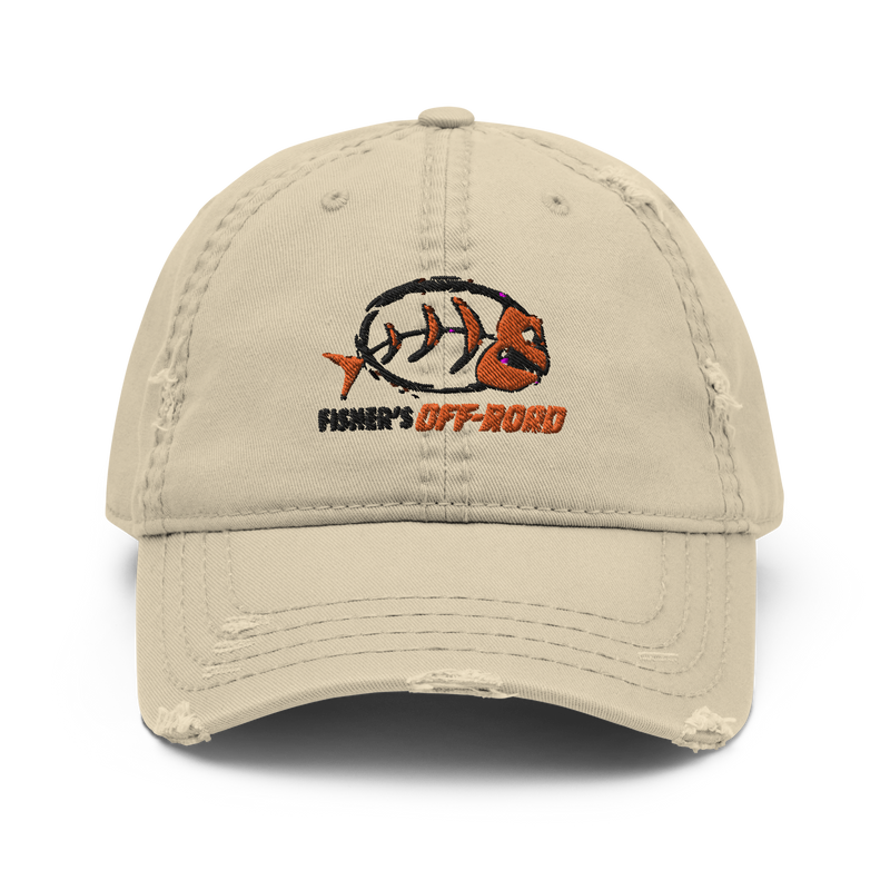 Load image into Gallery viewer, Fisher&#39;s Off-Road Low Profile Distressed Hat
