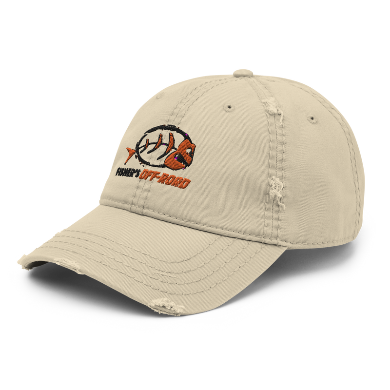 Load image into Gallery viewer, Fisher&#39;s Off-Road Low Profile Distressed Hat
