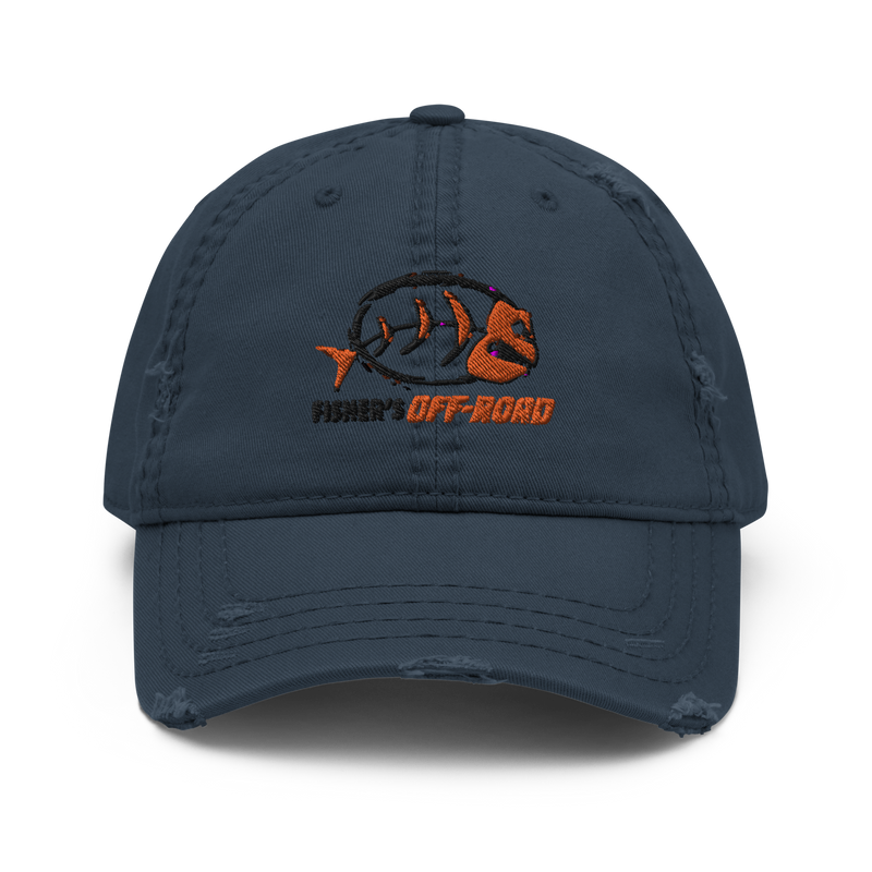 Load image into Gallery viewer, Fisher&#39;s Off-Road Low Profile Distressed Hat
